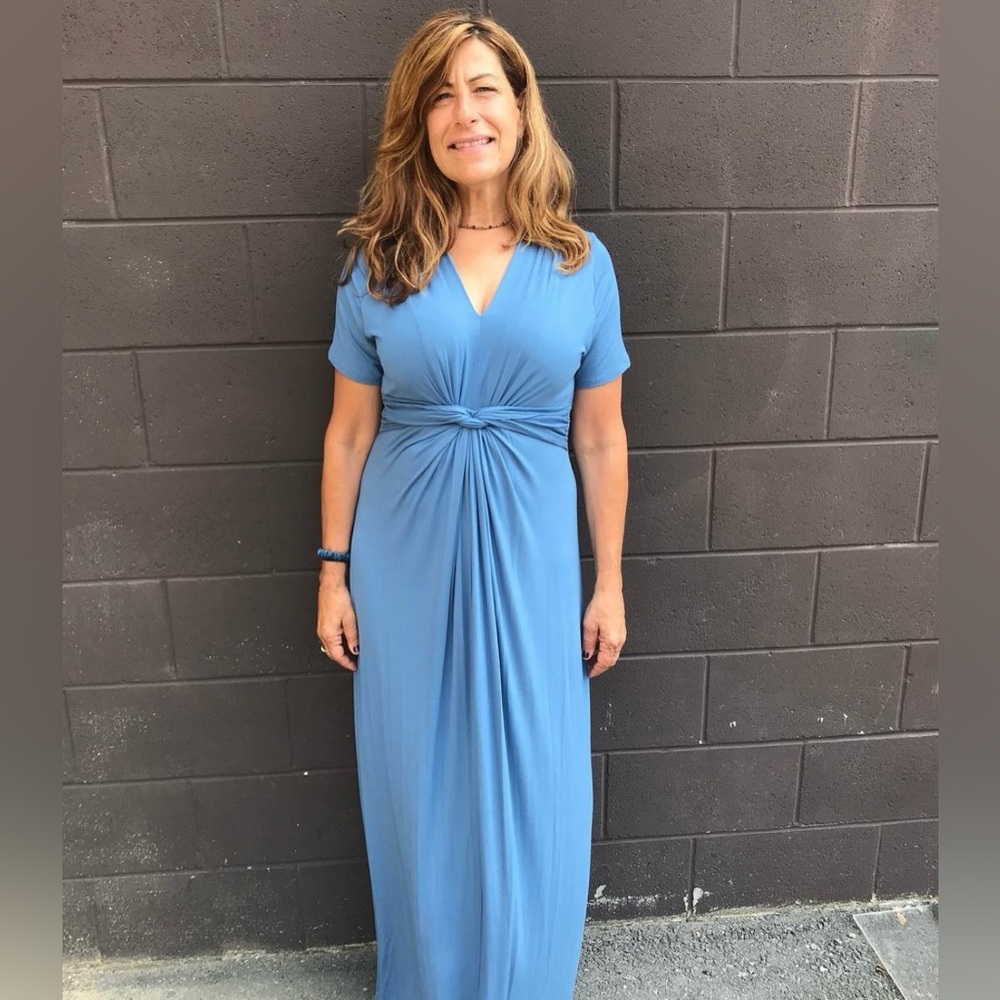 Blue skies maxi dress